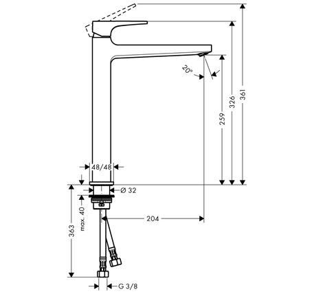 Vòi lavabo Metropol 260 589.50.511